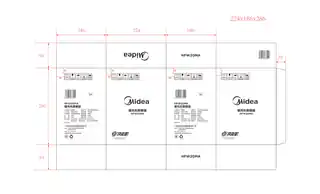 Midea美的 台式暖风机HFW20MA极地白PTCRoHSCCC220V,1Ph50Hz转标准开发产品货号HFW20MAWH